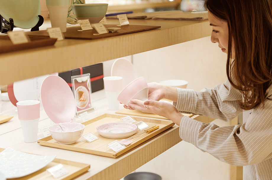 豆皿 「繁栄」4枚セット Japan Snow 若竹・地紋・唐草・青海