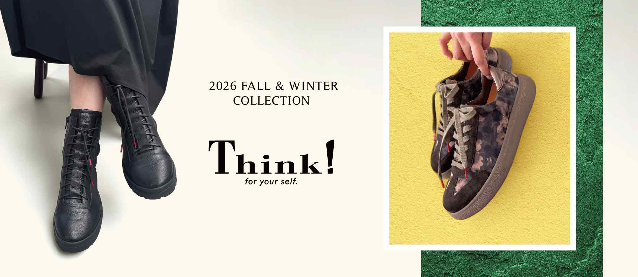 Think! シンク◆ レザー　レースアップ シューズ　黒 THINK! (Women) / シンク TOP | レディース | ファッション・服 | 三越