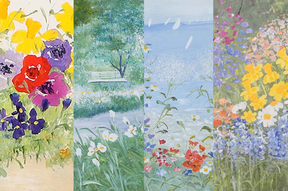 イーダ・ヴァリッキオ 花のアート特集　瑞々しく華やかな景色を描く