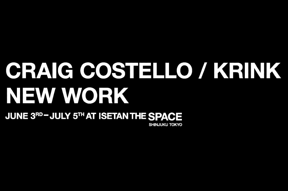 ニューヨークで活躍するグラフィティアーティストCraig Costello / KRINKによるエキシビジョンが開催！