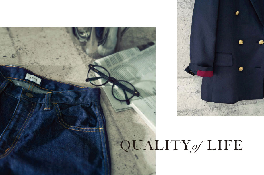 大人の女性が着る王道、定番のかっこよさ！上質オーセンティックアイテムを厳選した「QUALITY OF LIFE」