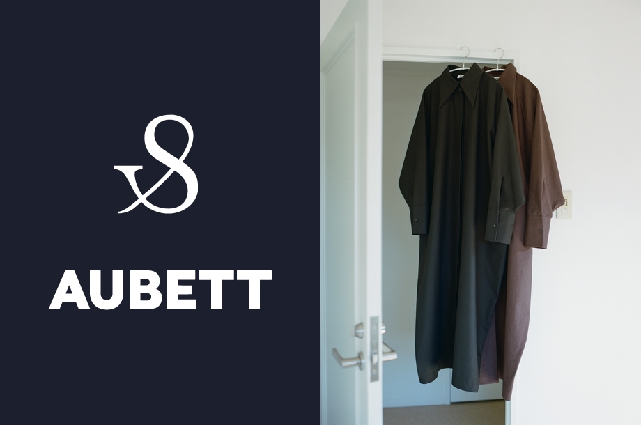 ＜AUBETT/オーベット＞ドキっとするディテールを感じる端正な佇まいのシャツドレス。