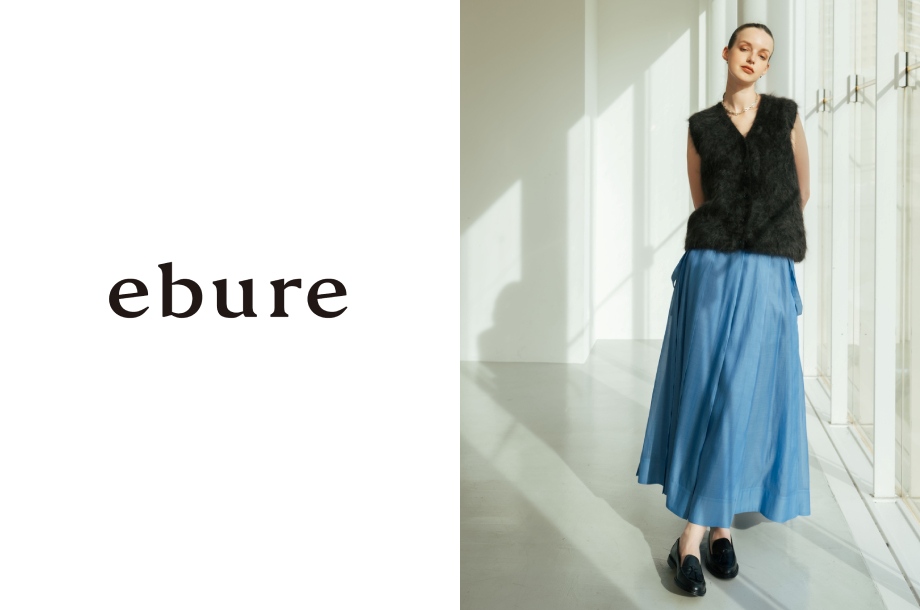 ＜ebure＞シルクの艶と軽やかさを纏うシアーアイテム