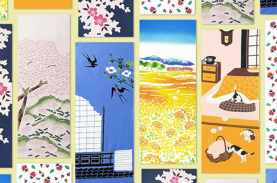 節目のご挨拶に手ぬぐいを